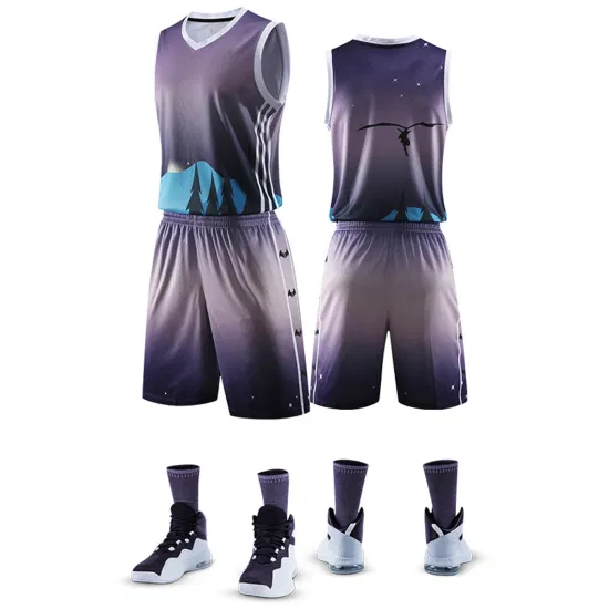 Uniforme personnalisé de basket-ball de sublimation de vêtements de sport de maillot de basket-ball