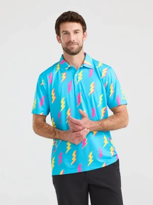 Polo de Golf bleu personnalisé par Sublimation pour hommes, haute qualité, respirant, séchage rapide, impression Upf50, à la mode, vente en gros, 2023